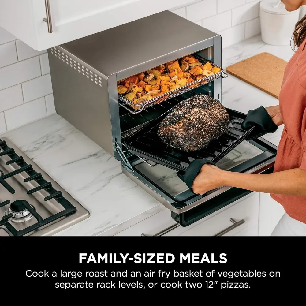 DT201 Foodi 10-in-1 XL Pro Air Fry Digital Countertop Convection Toaster Oven with Dehydrate and Reheat,