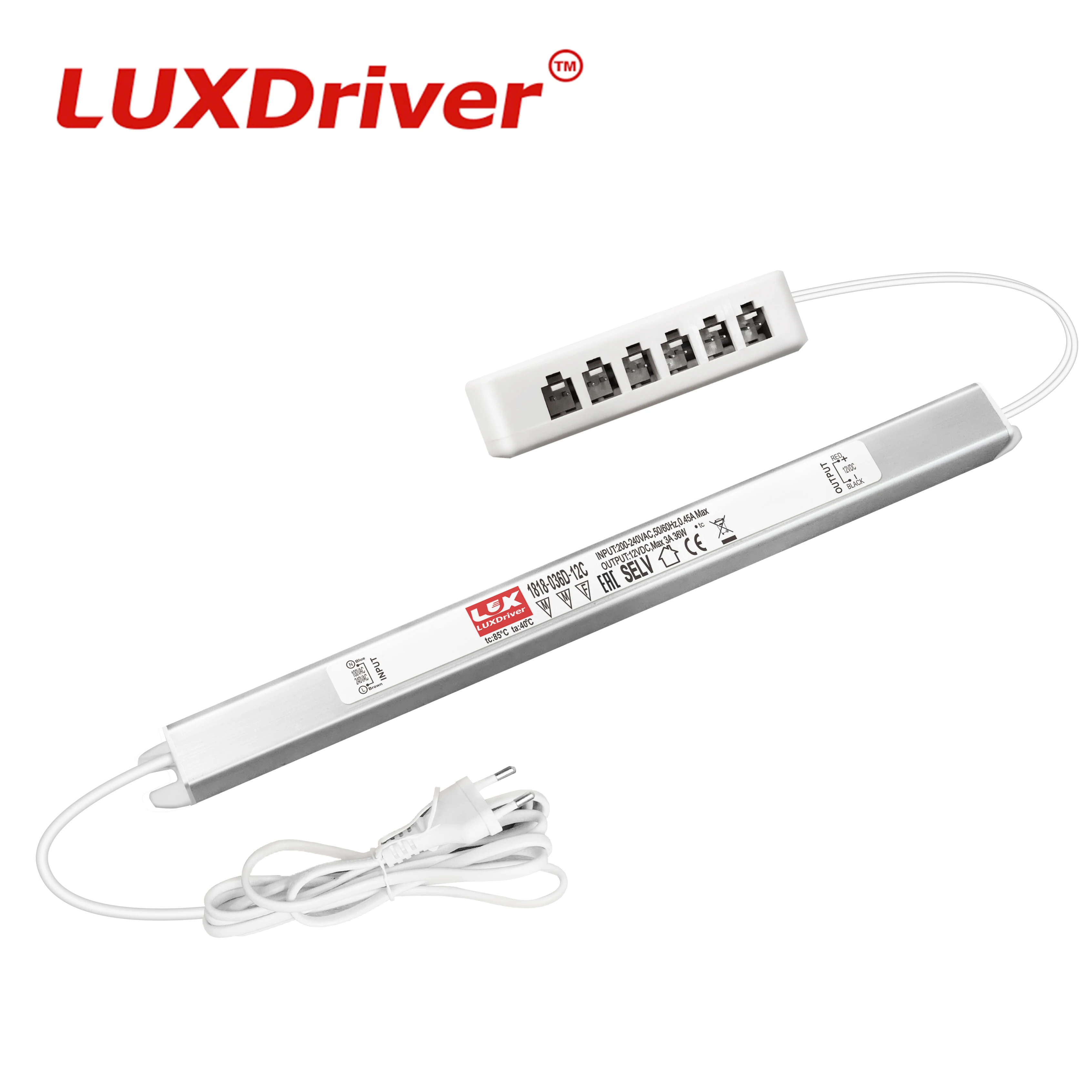 

Источник питания постоянного напряжения 12 В, стандартная вилка европейского стандарта и распределительная коробка 12 Вт/24 Вт/36 Вт/48 Вт/60 Вт