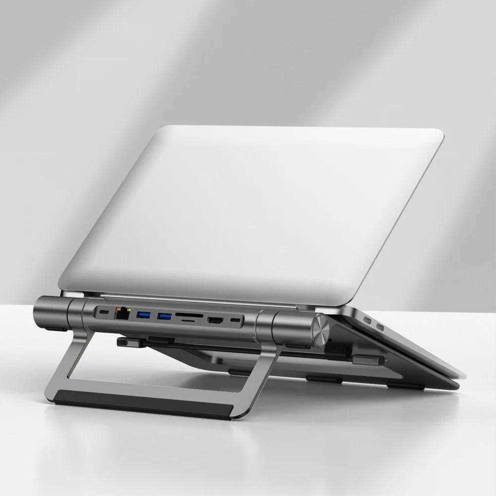 Estação de Ancoragem Wiwu-usb-c para Macbook Suporte Universal para Laptop Hub Porta tipo c Pd100w em 1 - Imagem 6
