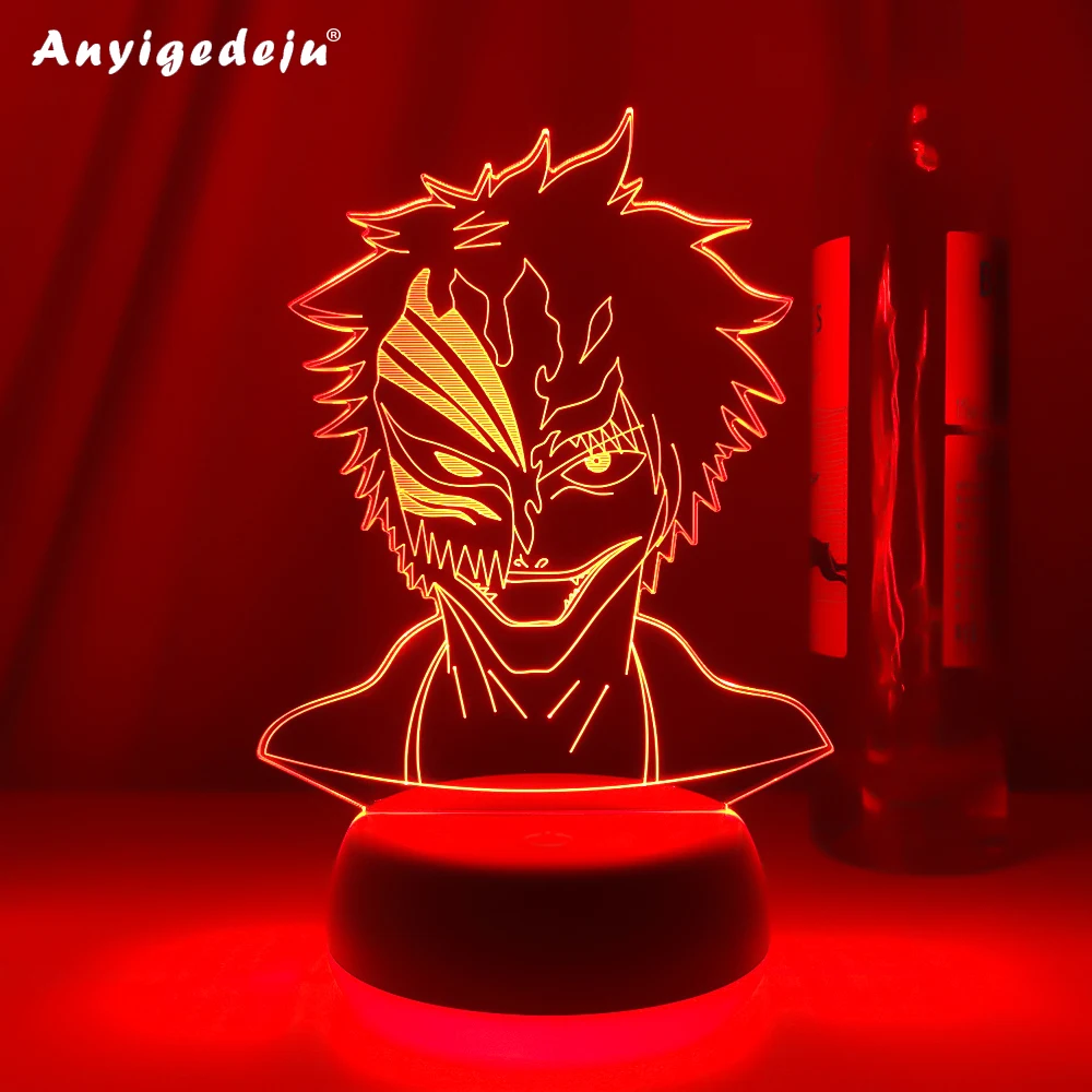 Anime Lightbox Ichigo Kurosaki Bleach Led Light Box for Bedroom