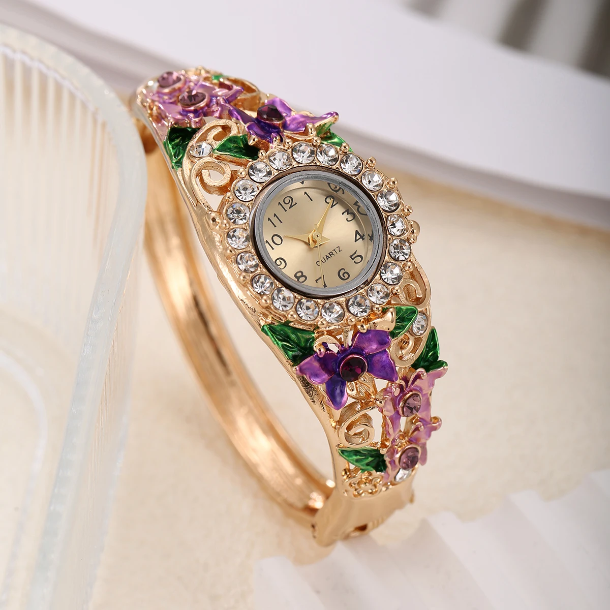 New Women's Water Diamond English Bracelet Watch Birthday Gifts Party Wear Women's Watches women watches