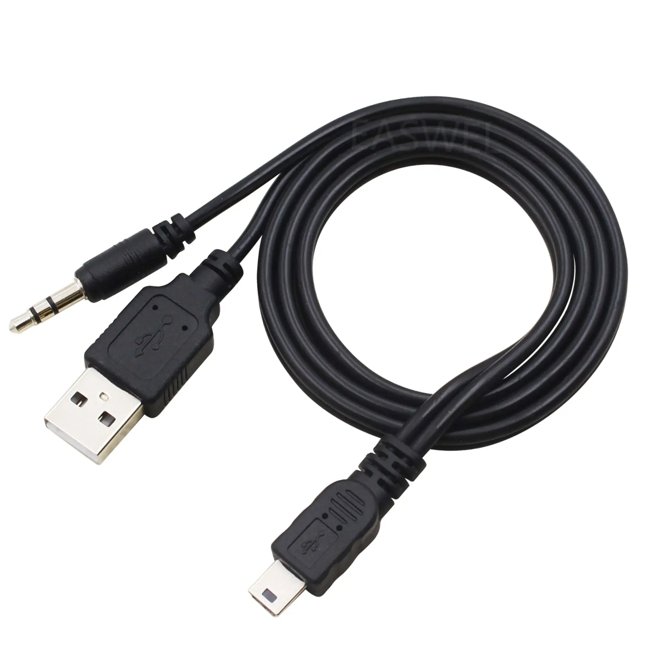 3.5mm and USB to Mini USB Speaker Cable Cord Charger for iHome IHM60 IHM61