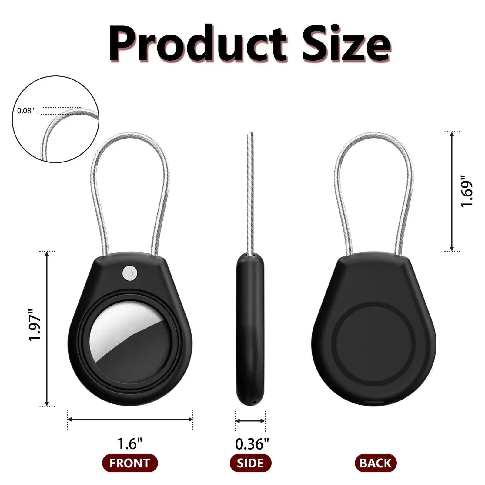 Waterproof Silicone Anti-Loss Keychain Holder