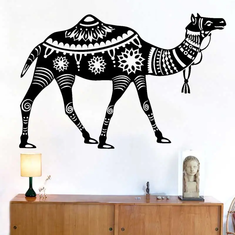 Vinyl wall decal home decoration living room bedroom art decoration milan style camel desert animal sticker mural GXL22