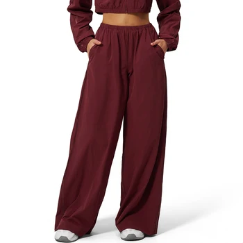 Summer Sun Protection High Waist Bell-bottoms Women Outdoor Fitness Flared Pants Running Yoga Pants Casual Workout Wide-leg Pant 1