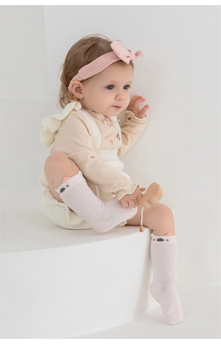 3 Paare/Set Neugeborenen-Babysocken für Mädchen und Jungen, Baumwolle, weiche Socken für Kleinkinder, modische niedliche Cartoon-Kindersocken für Babys von 0–5 Jahren – Detail 7