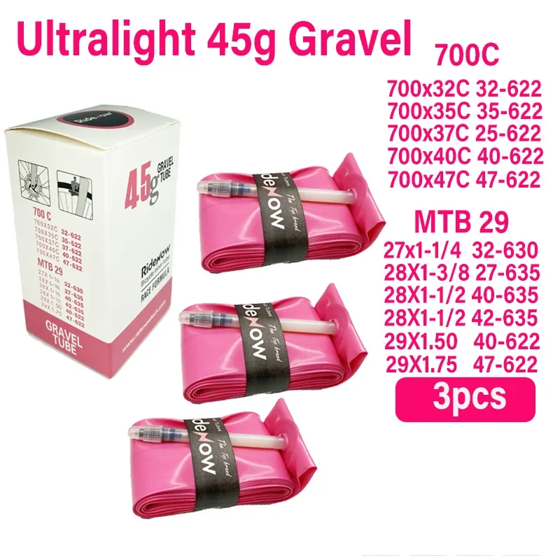 Ultralight TPU Inner Tube for Road and Gravel Bikes with French Valve