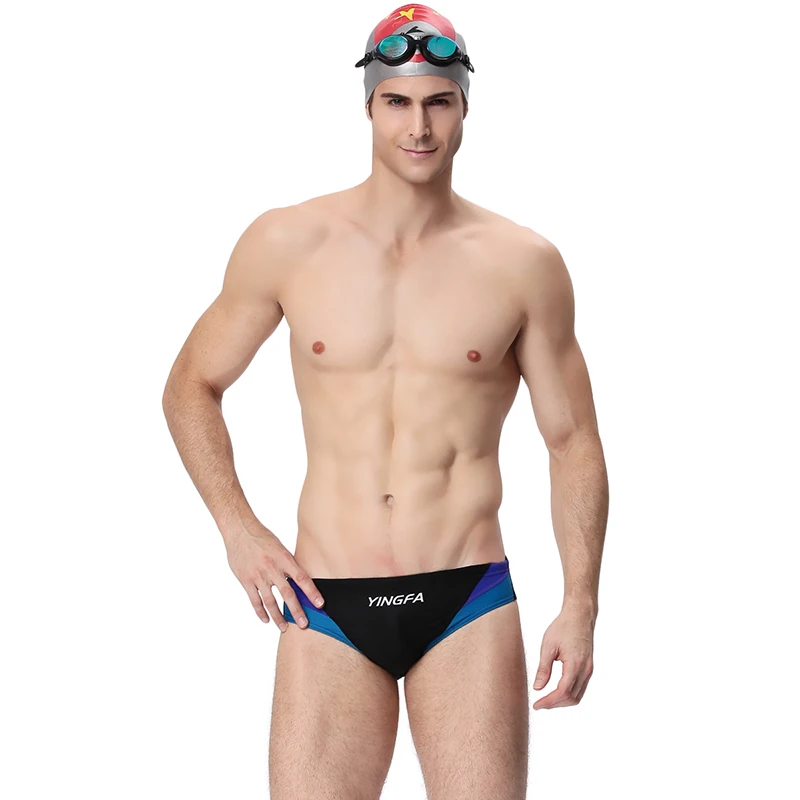 Men Swimming Trunks YINGFA Mens Racing Swimsuit Boy Breathable Competitive Swimming Shorts Swim Trunks For Men Plus Size
