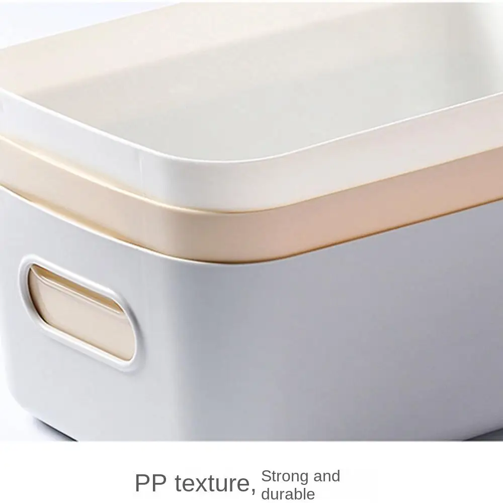 PP Plastic Storage Boxes High-capacity Large Opening Design Multiple Colour Storage Baskets Stackable Side Handles