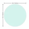 32" Round Clear Tempered Glass Table Top - 1/2" Thick with Beveled Polished Edge 2