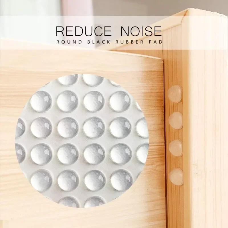 Self-Adhesive Clear Door Stop Rubber Damper Cabinet Door Bumpers Drawer Stop Bumper Pads Home Furniture Protective Buffer Pads