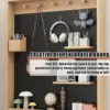 behind door bookshelf,Toddler Bookshelf,Storage Cabinets,Organizer for Toys and Books,Storage rack with perforated board,for 4