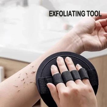 Spazzola esfoliante per il corpo - Scrubber circolare per la rimozione della pelle morta, strumento doccia indolore, asciugamano idratante per il bagno, cura della pelle
