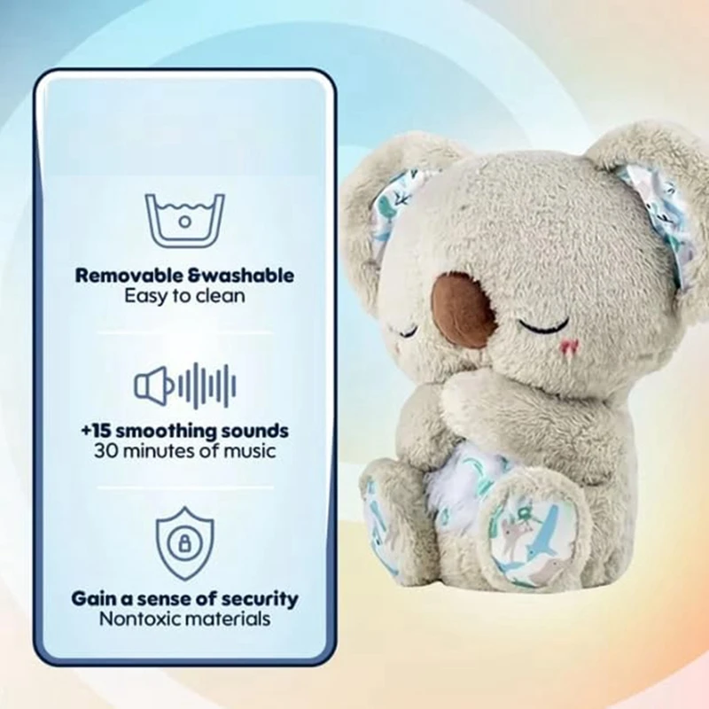 Jouet en peluche Koala qui respire pour soulager l'anxiété - animaux en peluche