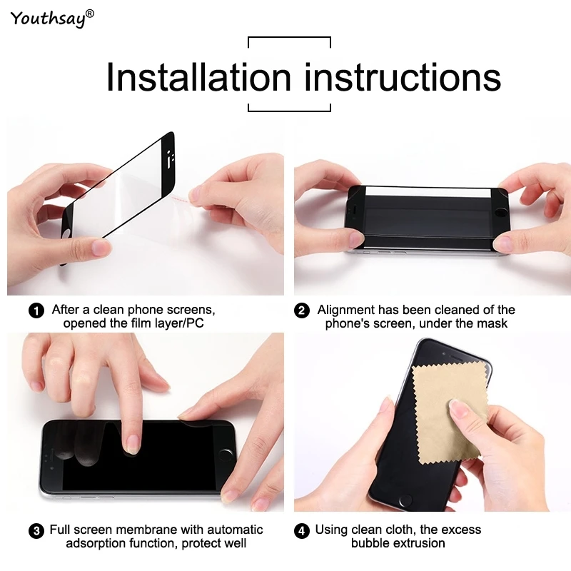 Premium Tempered Glass Screen Protector with HD Clarity and Camera Lens Film