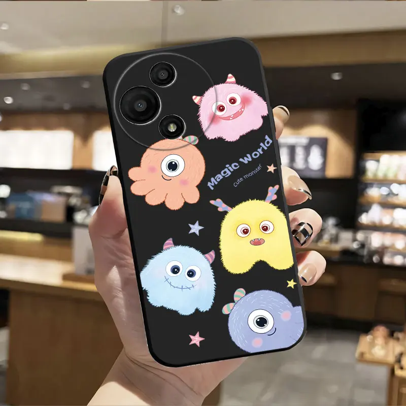 Fashion Cartoon Floral Pattern Soft Silicone Phone Case - Bumper Protective Cover