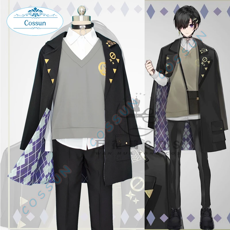 

[Customized]Vtuber Holostars Kanade Izuru Cosplay Costume Hololive Halloween Outfits Men New Suit Uniform