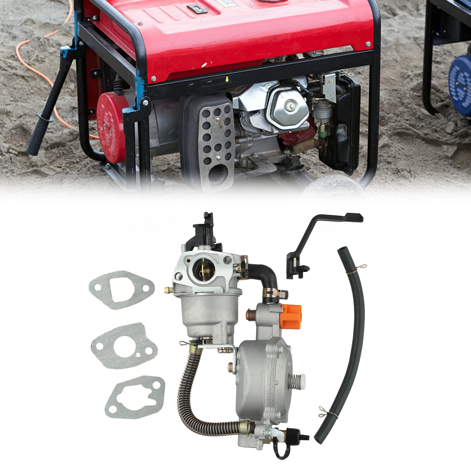 Dual Fuel LPG NG Carburetor For 100153 100165 100296 Generator Natural Gas 2-3KW 168 170 Electrical Equipment Parts generator carburetor