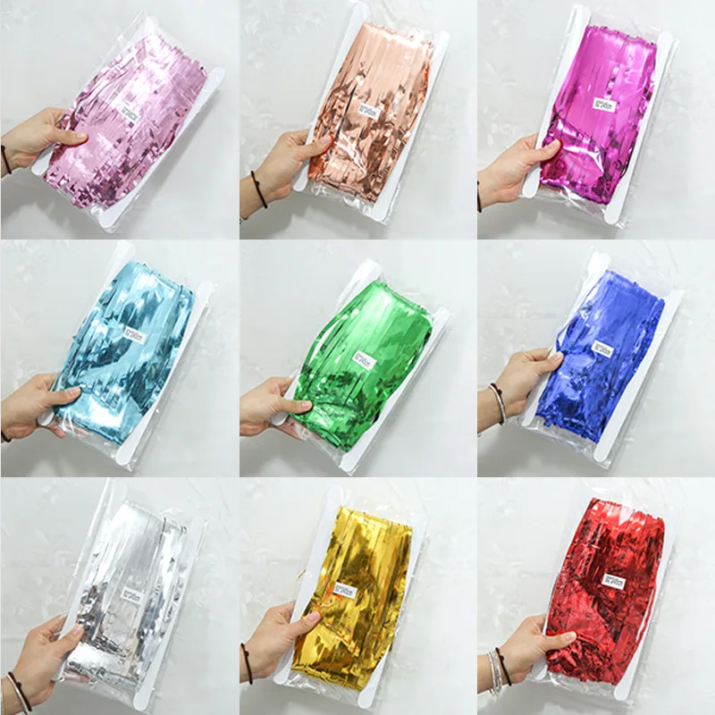 Party Decorations Christmas Decorations Party Rain Curtain Aluminum Foil Ribbon