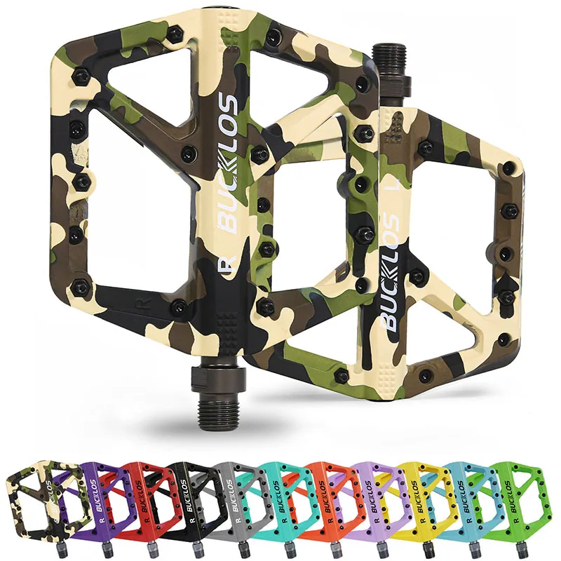 BUCKLOS Fahrradpedal Nylon Mountainbike Pedal Erweitern Sie die Rennradpedale Rutschfeste MTB-Pedale für AM BMX Faltrad – Detail 1