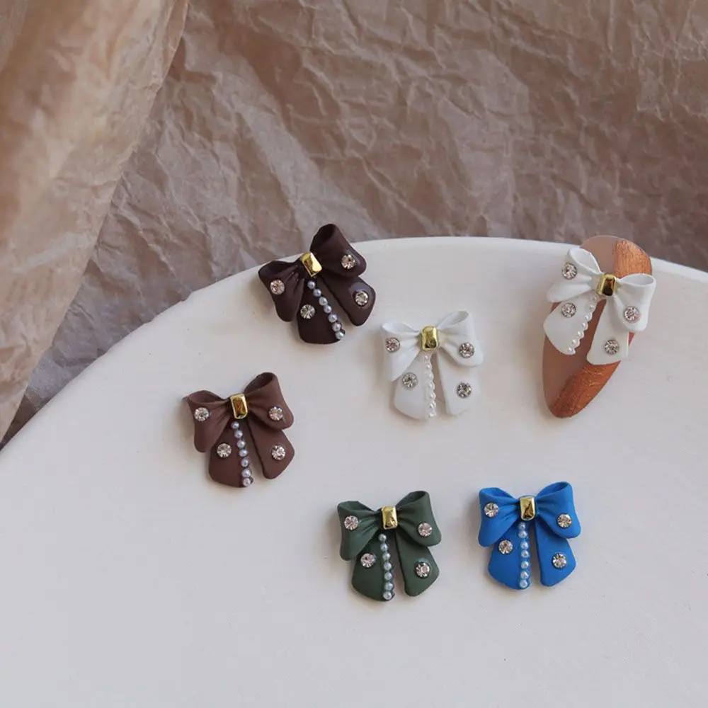 

Японский матовый Роскошный Жемчужный бант темпераментные украшения «сделай сам» Аксессуары для маникюра 3D украшения для ногтей ювелирные изделия для дизайна ногтей