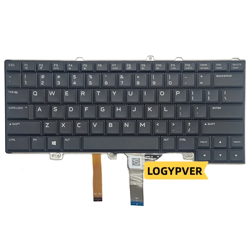 Teclado Dell Alienware com Retroiluminado Inglês dos Eua 13 r3 15 r3 15 r4 14 r4 P69f P81g Nsk-ed0bc