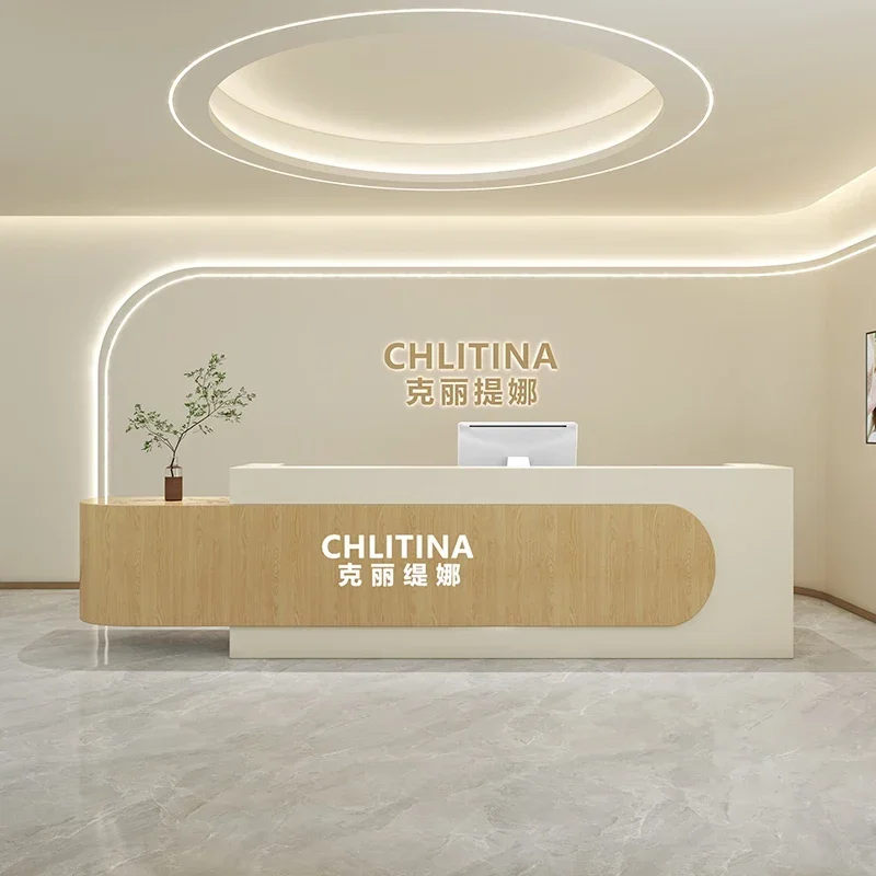 Beauty Salon Reception Desk Help Checkout Center Storage Convenience Store Table Customer Service Institute Counter Cashier Shop