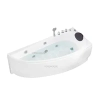 Acrylic Design Bathtubs Modern Household Bathroom Hydromassage Bath Adults Crescent Arc Detached Creative Mini Thicken Bathtub 2