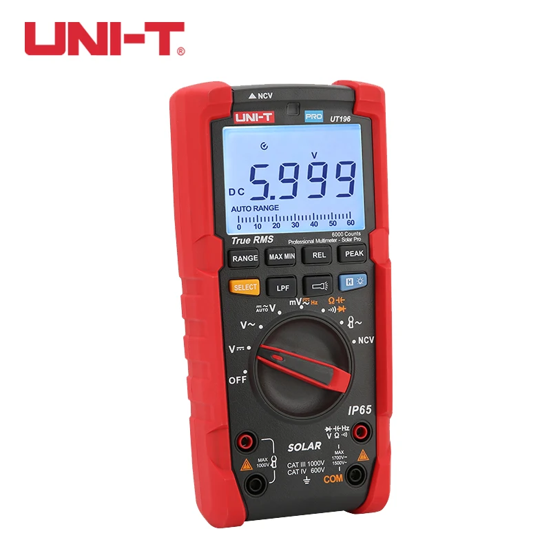 

UNI-T True RMS Digital Multimeter 1700V DC Voltage Tester Capacimeter Resistance Frequency Meter UT196