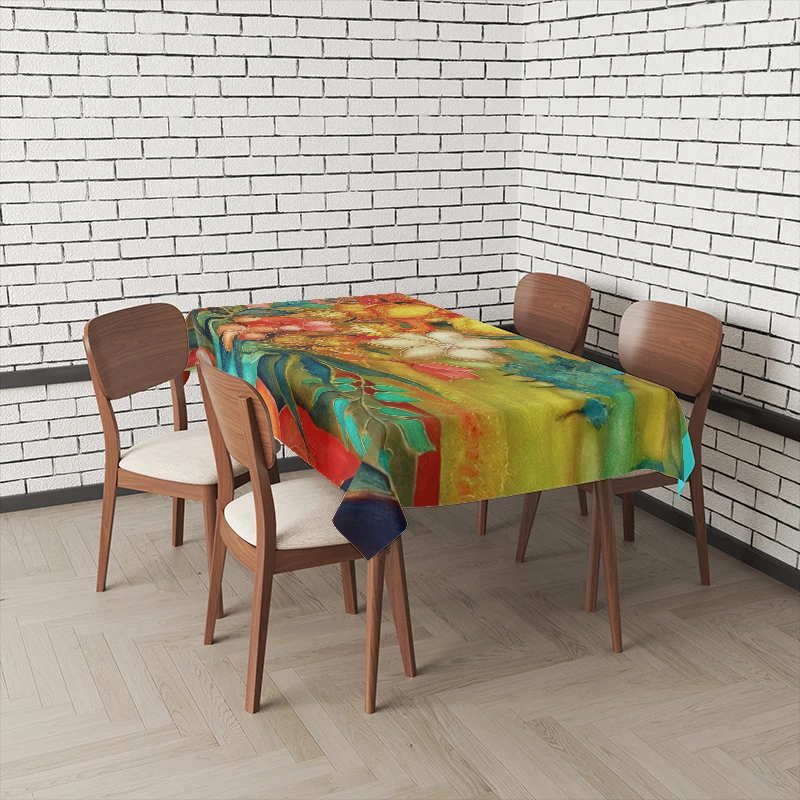 Home tablecloths for dining tables decoration and rectangular table accessories waterproof cloth Anti-stain tablecloth table cloth,rectangular tablecloth