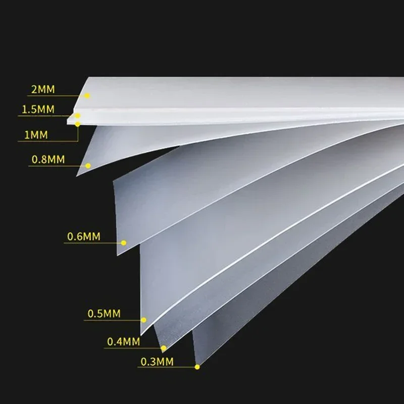 Feuille De Plastique Transparent Givré - Panneau En Polypropylène De 1 Mm D' épaisseur - Brise-vue Résistant Aux Intempéries - Pour Balcon, Loisirs Créatifs, Applications Domestiques, Facile à Couper