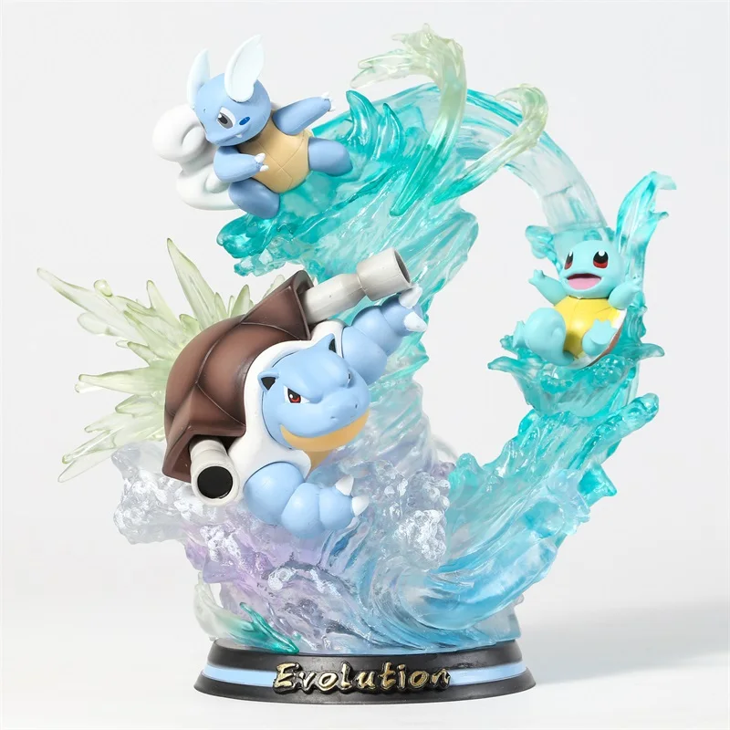 Figurine Pokémon Evolution en PVC, Charizard, Salamèche, Mewtwo, Mew,  modèle à collectionner, jouet avec lumière