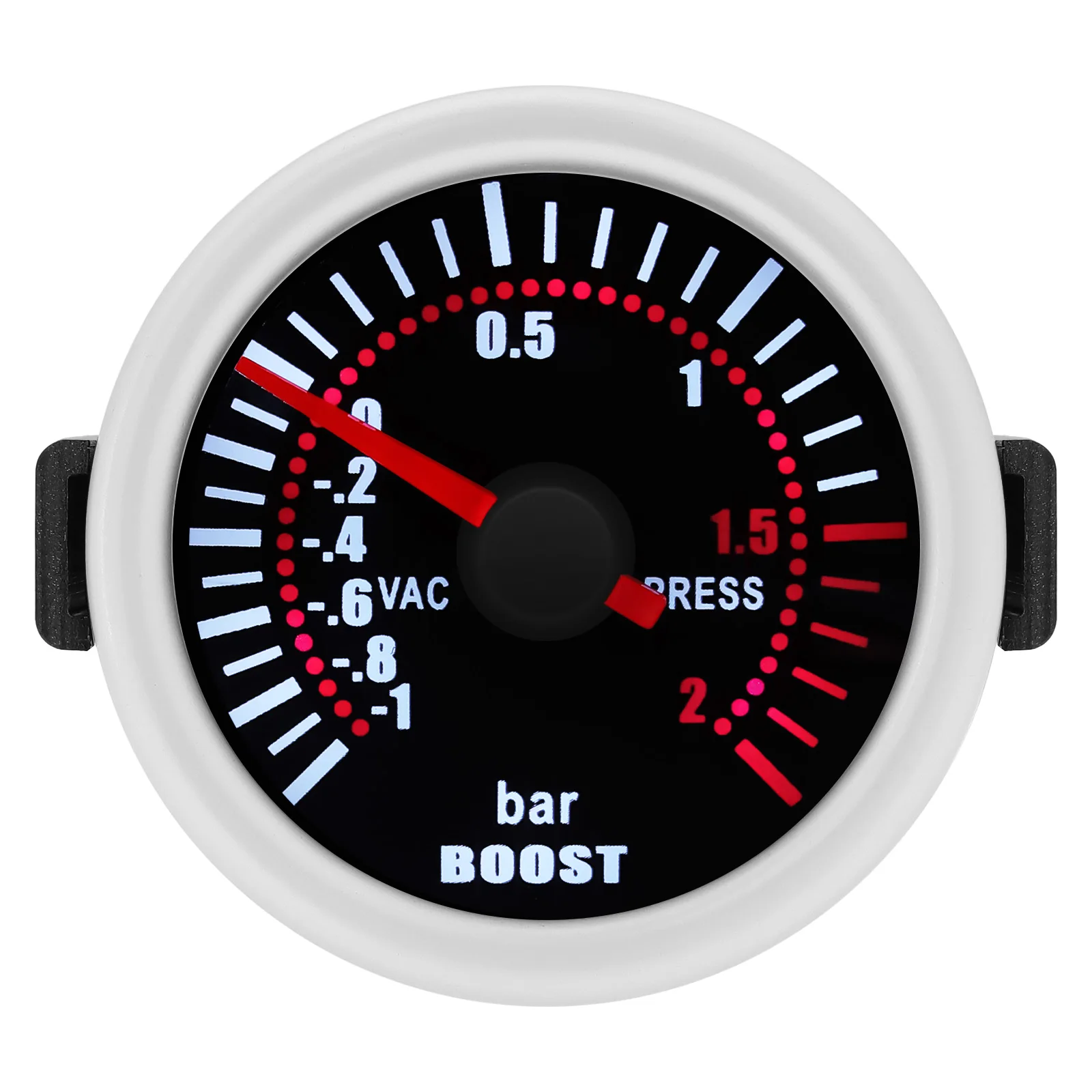 2026 Auto Car White LED Smoke Lens Boost Turbo Meter Image 3