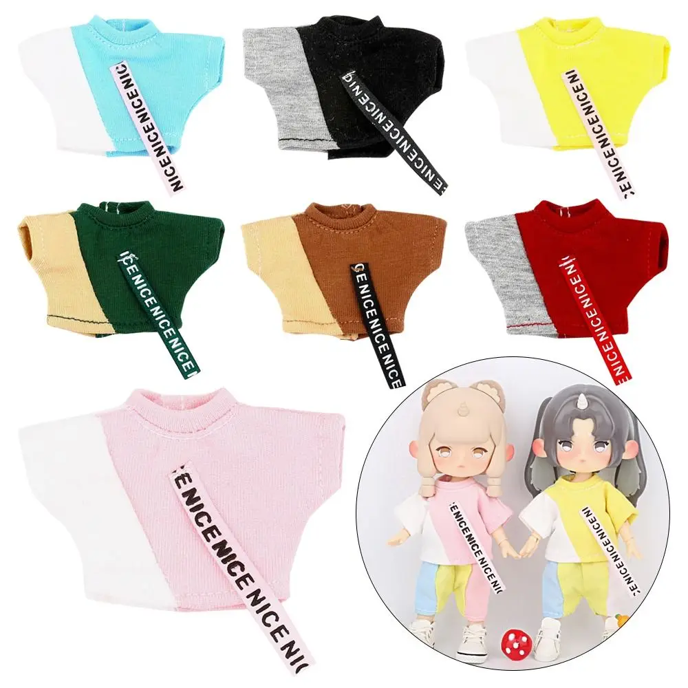 

for Boys and girls Accessories For 1/12Bjd Doll Clothes For 1/11ob11 Doll Clothes Doll T-shirt Tops Casual Wear Shirts