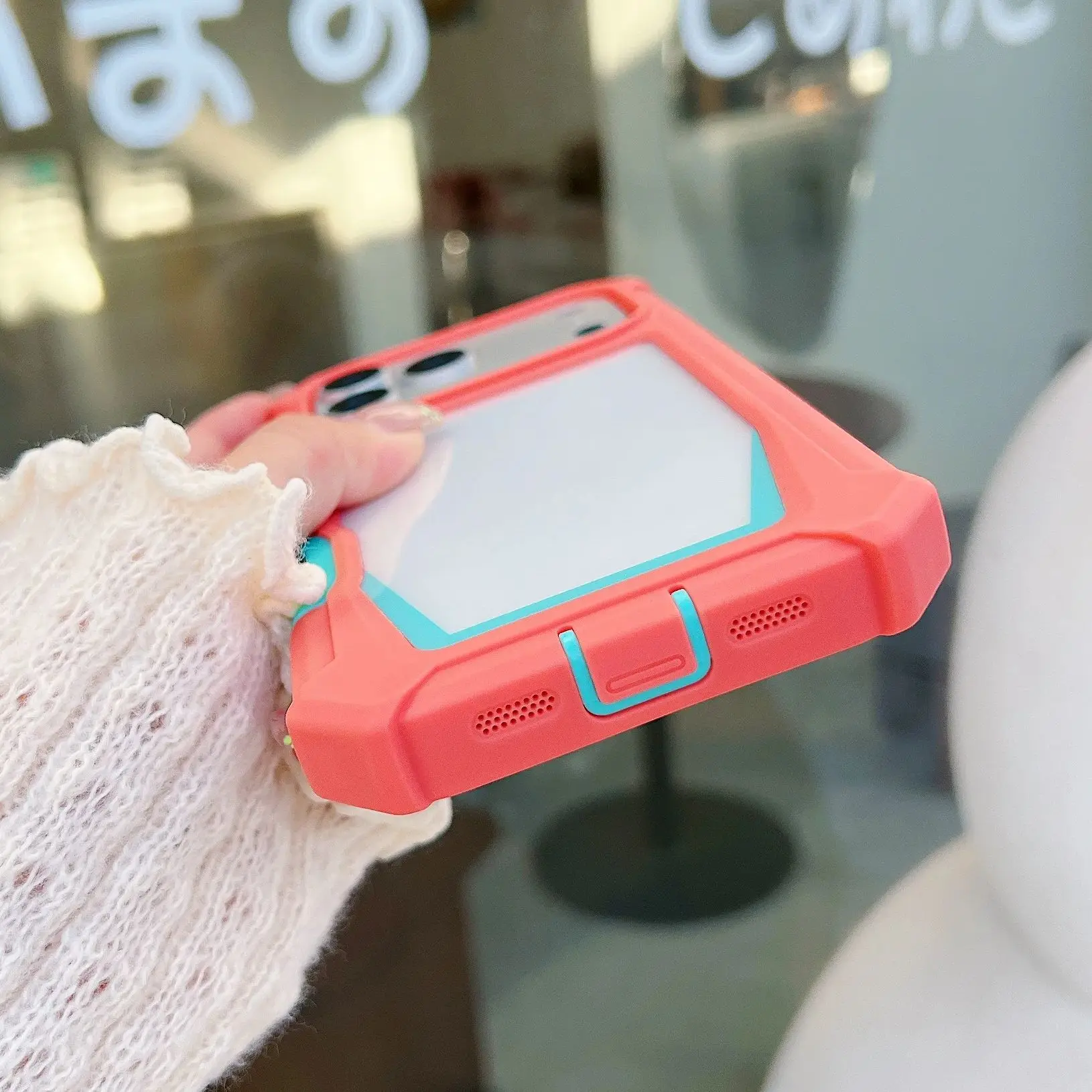 Durable Shockproof Transparent Phone Case with Acrylic Bumper Cover