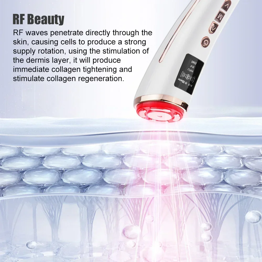 Mini HIFU Face Lifting Facial Massager HIFU Face Lifting Machine Facial Microcurrent Skin Rejuvenation Anti-aging Massager