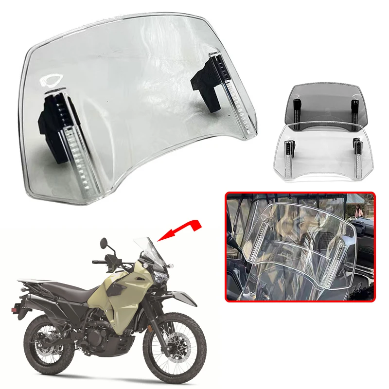 Xitomer Windshield Risers For KLR650 2022-2024 - 3.25" Height Increase Bracket