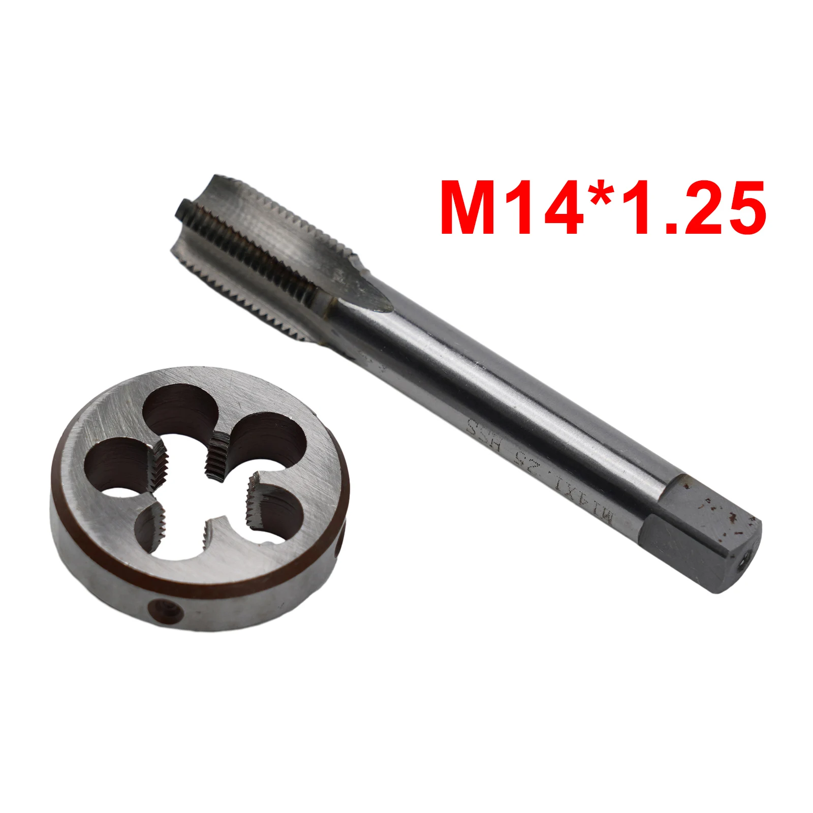

1set Right Hand Tap And Die 14mm X 1.25 LH Fine Thread Round Die Tap M14 X 1.25 Replacement For Unalloyed Low Alloyed Steel