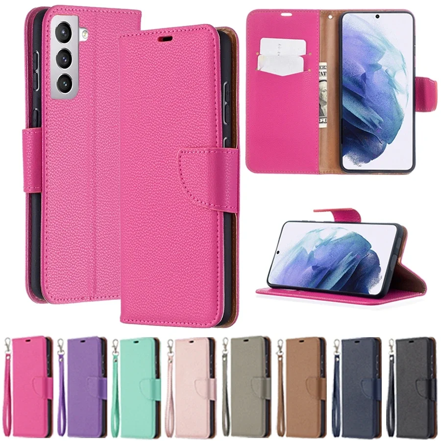 

Flip Leather Wallet Litchi Pattern Case For Samsung Galaxy S24 Ultra S23 Plus S22 S21 S20 FE A14 A15 A24 A25 A34 A35 A53 A54 A55
