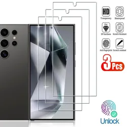 Premium Tempered Glass Screen Protector - 3 Pack for 3 Pieces (For Galaxy S24 Ultra)