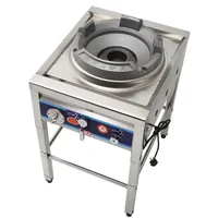 Stainless Steel Fierce Fire Stove Liquefied Gas Stove Commercial Restaurant Special Energy-saving Stove High Pressure Gas Burner 2