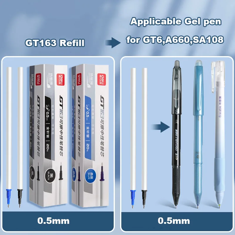 Pilot – Set di 6 penne a sfera con cappuccio Kleer cancellabile PTE sottile blu