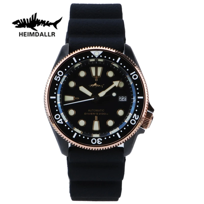 

Heimdallr Classic Retro PVD SKX007 Diver Watch Sapphire Ceramic Bezel NH35 Automatic Mechanical waterproof Luminous Wristwatch