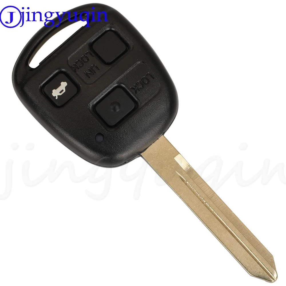 Jingyuqin 스마트 원격 제어 자동차 키 433MHZ 4C 칩 Toyota Yaris Avensis Corolla Carina ETC P/N: 89071-05010 Fob TOY47