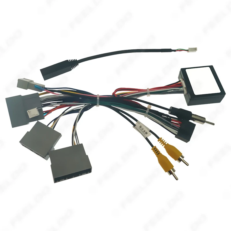 16pin Car Head Unit Harness Power Adapter Cable With Canbus For Honda