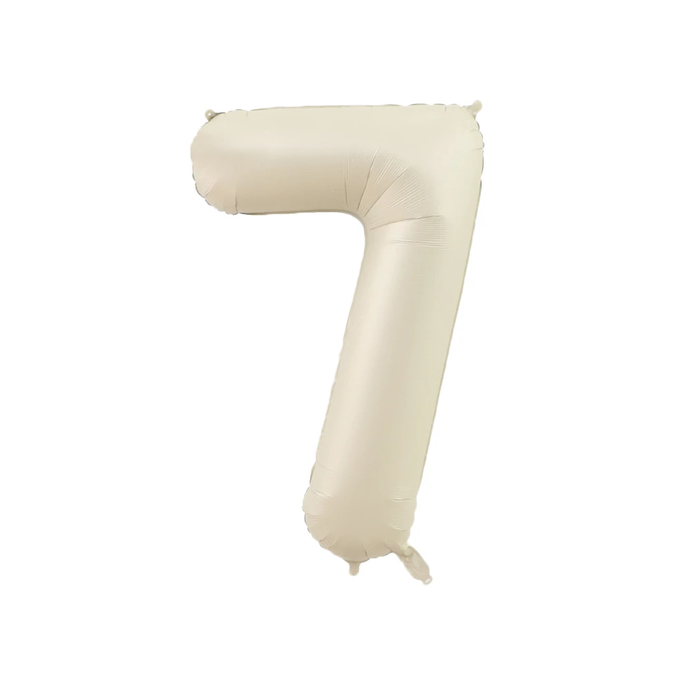 Cream Caramel Digital Number Balloon for Birthday Celebrations - Kids & Adults Party Decor and DIY Supplies