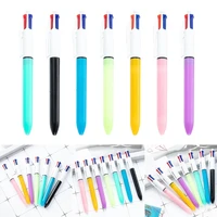 4-in-1 Retractable Ballpoint Pens 4 Colors Shuttle Pens Multicoloured Pens Office School Supplies for Smooth Writing K1KF 1