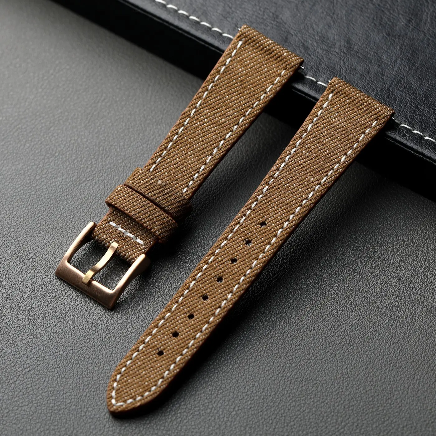 Premium Leather-Fit Denim Strap - Quick Release, Soft & Durable Bracelet in Multiple Colors