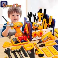 Pretend Play Repair Tools Box Toy Model Saw Screwdriver Wrench Hammer Screw Tool Kit Tool Children's Disassemble Educational Toy 1