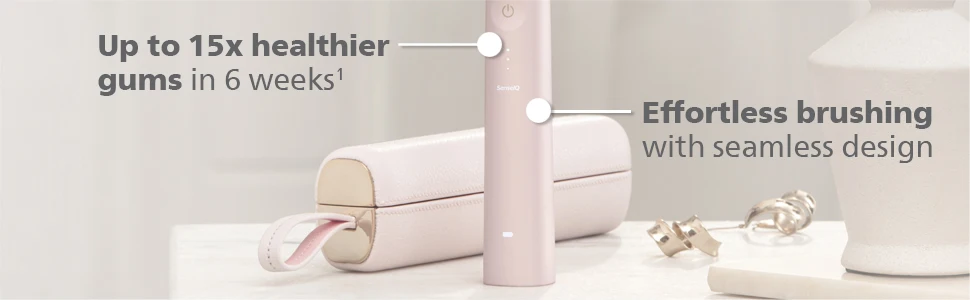 Philips Sonicare DiamondClean HX9996 electric toothbrush rechargeable Philips Replacement Heads A3 Adult Pink